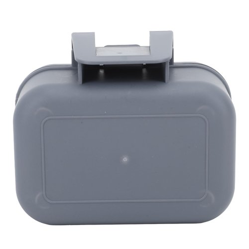 Fishing Live Bait Box, Fishing Bait Station Plastic Heat Resistant Perforated Cover Array Design Bait Bucket with Aerator Grey for Fishing Enthusiasts