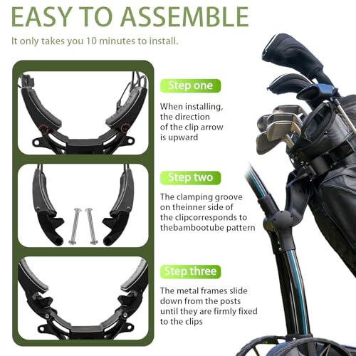 Golf Cart Bag Stabilizer Adapter Compatible with MGI Ai Navigator GPS+