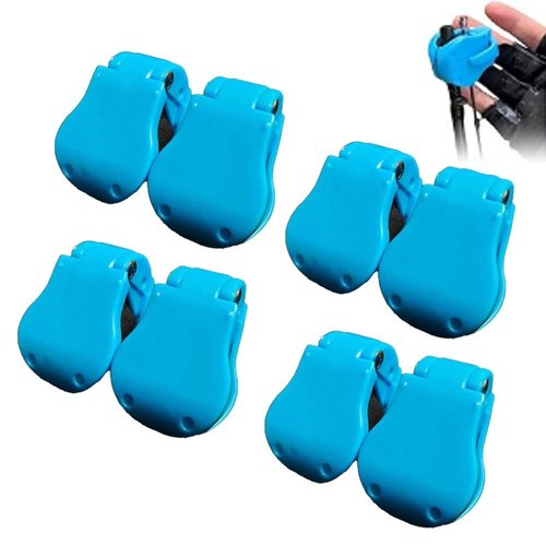Lilybaby Multifunctional Rod Holder,Portable Takedown Beach Fishing Rod Holder,Fishing Pole Holders for Ground,Fixed Clamp Fishing Accessories for Various Rod Sizes(8pcs Blue)