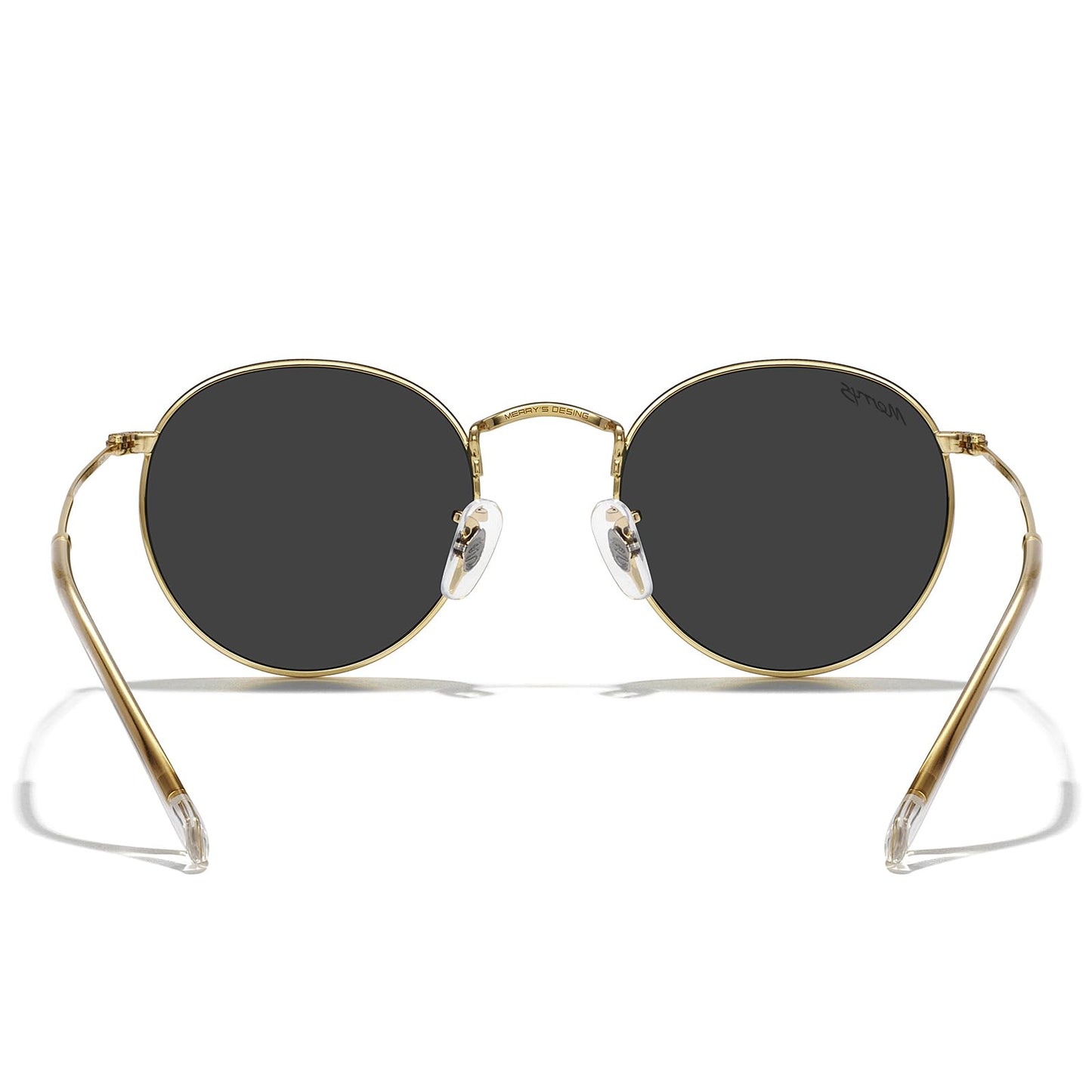 MERRY'S Trendy Round Metal Polarized Sunglasses for Women and Men Retro Classic Vintage Shades S6447