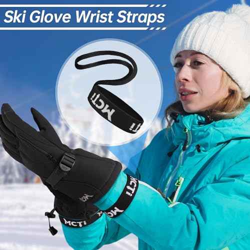 MCTi Ski Gloves Wrist Strap, Perfect Mountaineering & Ski Accessories for Hanging Glove