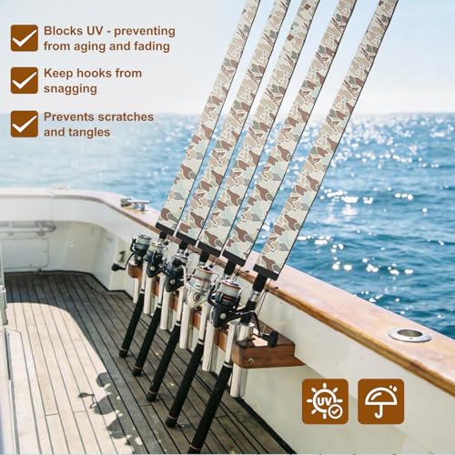 Neoprene Fishing Rod Sleeves - Protective Rod Socks for Travel & Storage