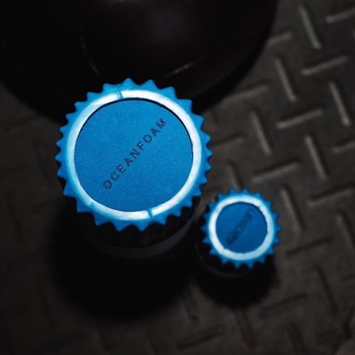 Oceanfoam x 4ocean Tidal Roller (Royal Blue) – Limited Edition Muscle Roller for Back Pain & Yoga - High Density Foam for Physical Therapy - Textured for Deep Tissue Massage - Full Size, 20" x 5"