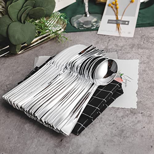 Silver Disposable Cutlery Set - 500 Pieces, Food-Grade Plastic Utensils