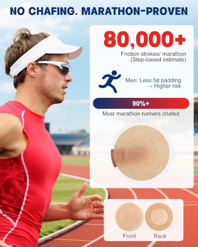 CICKEE Beige Running Nipple Covers 120PCS Anti-Chafing Men’s Protective Cover