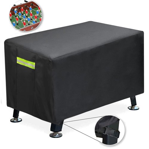 Foosball Table Cover Waterproof Soccer Table Cover Outdoor/Indoor Water-Resistant 320D Oxford Fabric-63x45x35 inches (LxWxH)