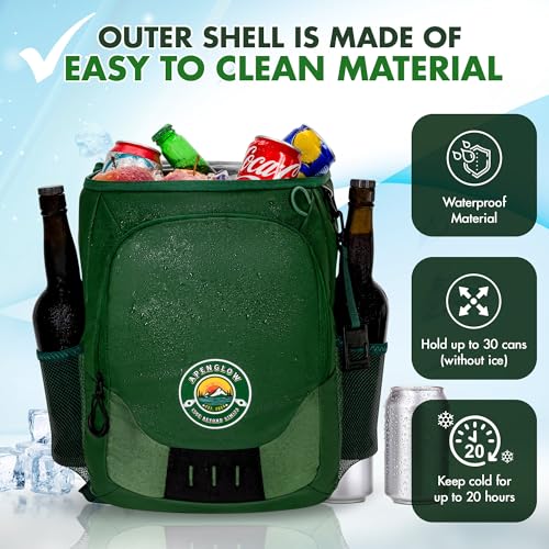 Backpack Cooler ? Leakproof Cooler Bag ? Waterproof Holds 24 Cans