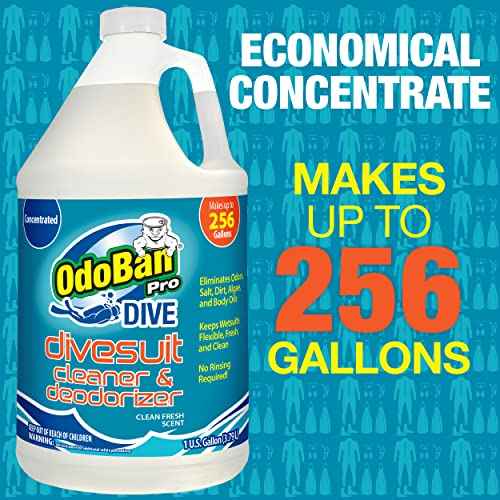 OdoBan Dive No-Rinse Wetsuit Cleaner Concentrate, 4 Gallons