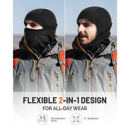 Balaclava Ski Mask for Men Women Dual-Breath Vents Face Mask Fleece Thermal Winter Balaclava for Outdoor Activities & Work