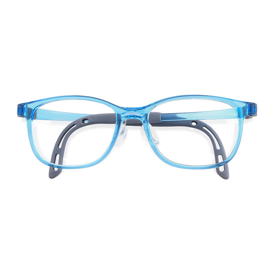 EYEBUDDY Kids Blue Light Blocking Glasses for Boys Girls, Computer Gaming Bluelight Glasses for Ages 3-10 (B02-Kids Blue Light Glasses-109Blue, Millimeters, Age7-13 | 55)