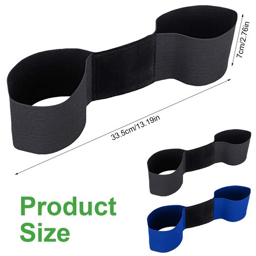 CALORPET Golf Swing Trainer Aid, Swing Correcting Arm Band, Elastic Nylon Golf Swing Trainer for Swing Easy, Golf Training Aid for Beginners Swing Correcting for Man, Boy, Male (Black)