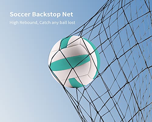 15x20ft Soccer Backstop Net - Heavy Duty Nylon Barrier for Sports Practice