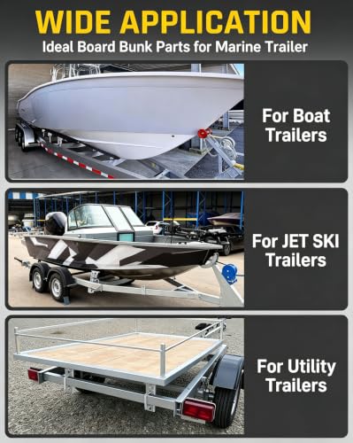 Wyckoff 8-Inch Boat Trailer Bunk Bracket 4-Pack Heavy Duty Galvanized Swivel