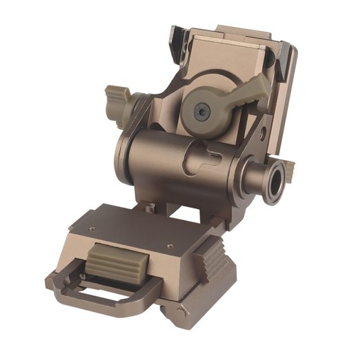 L4G24 Tactical Helmet Mount, Aluminum Alloy NVG Bracket for PVS-15/18/GPNVG18, Adjustable with Breakaway System (Tan)
