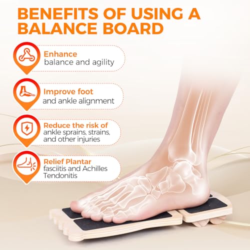Ankle Strengthener Balance Board for Rehabilitation and Fitness