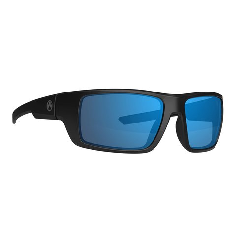 Magpul Apex Sunglasses Tactical Ballistic Sports Eyewear Shooting Glasses for Men Rectangular, Bronze with Blue Mirror (Polarized), One Size
