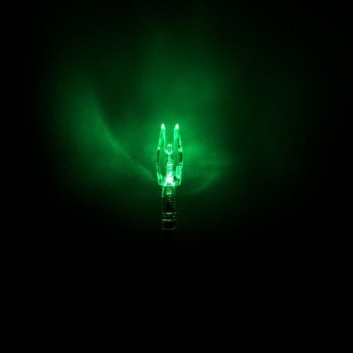 Halo Nock FIT Lighted Nocks for Archery & Bowhunting, Fits .204, .233, & .244-.246 Internal Diameter Arrows, Green, 3-Pack