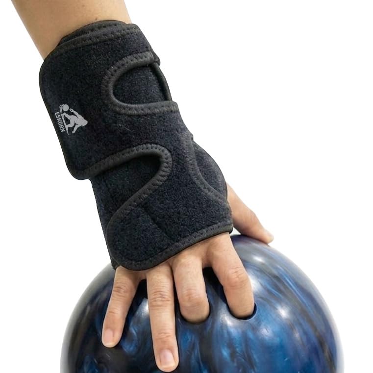 Adjustable Right Hand Bowling Wrist Brace L/XL (Palm ≥7.75") Support & Control
