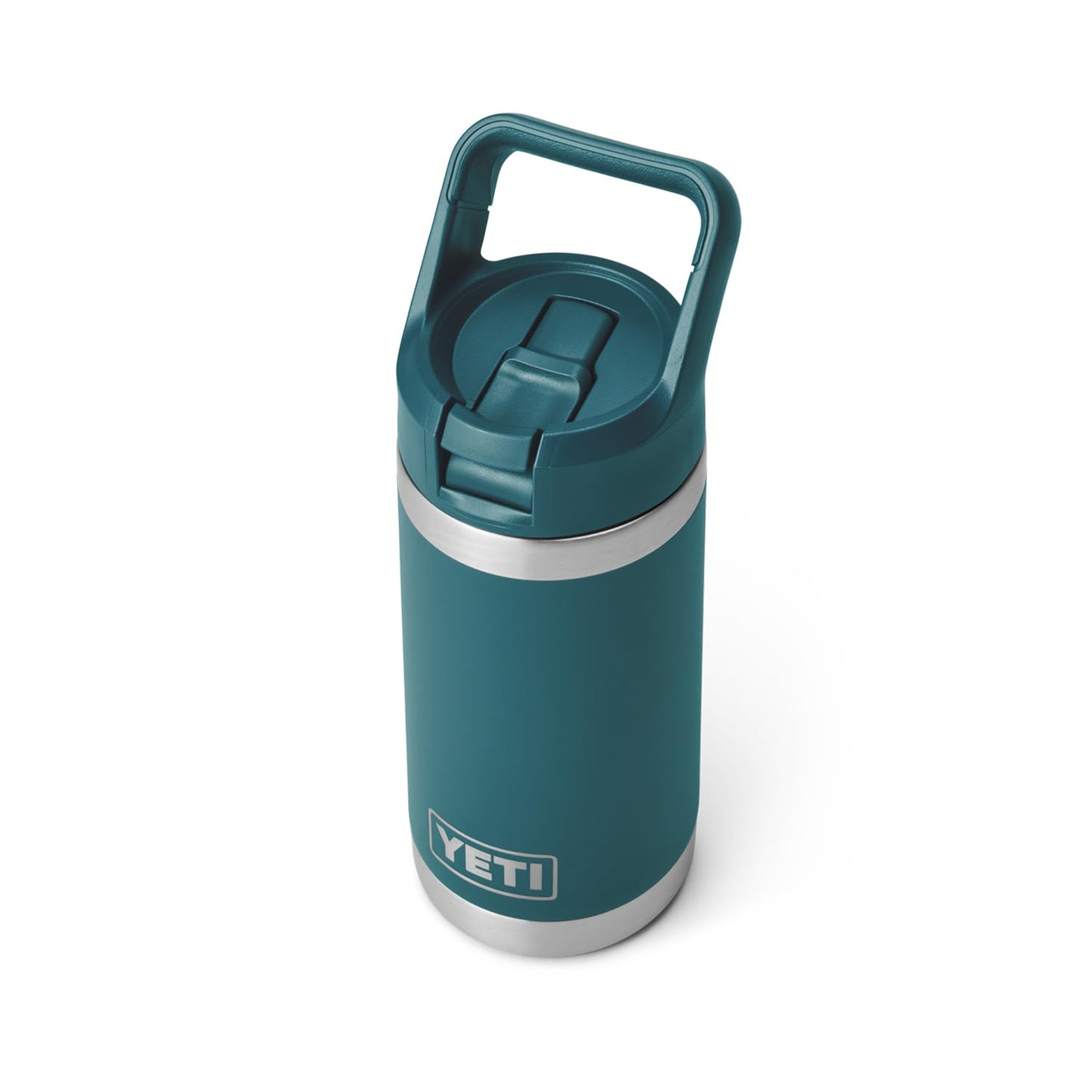 YETI Rambler Jr. 12 oz Kids Bottle, with Straw Cap, Agave Teal, 21071502562
