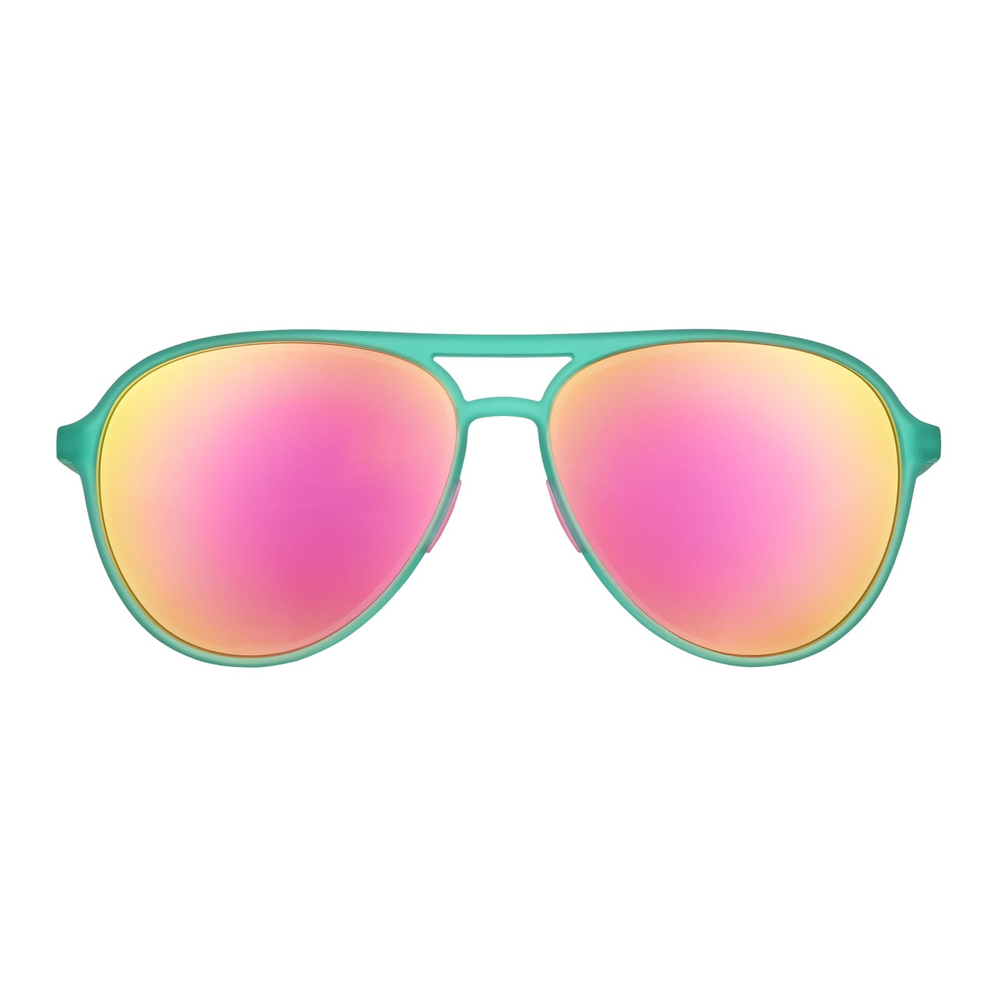 goodr Kitty Hawkers' Ray Blockers Sunglasses Blue Polarized Sunglasses, Medium Sized Blue Aviator (Mach G)