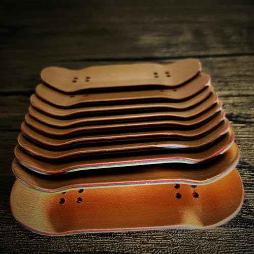 Handmade Fingerboard Deck 97.5x35mm 5-Layer Color Maple Pro concave Creative Design Mini Skateboard (2024 Loong)