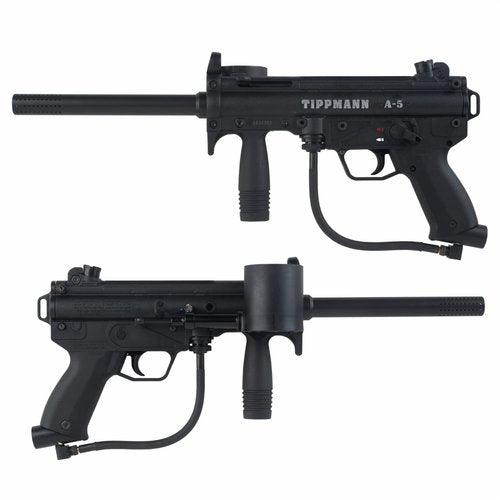 Tippmann A-5 with Response Trigger Paintball Marker with Hawki 48ci HPA Tank Bundle
