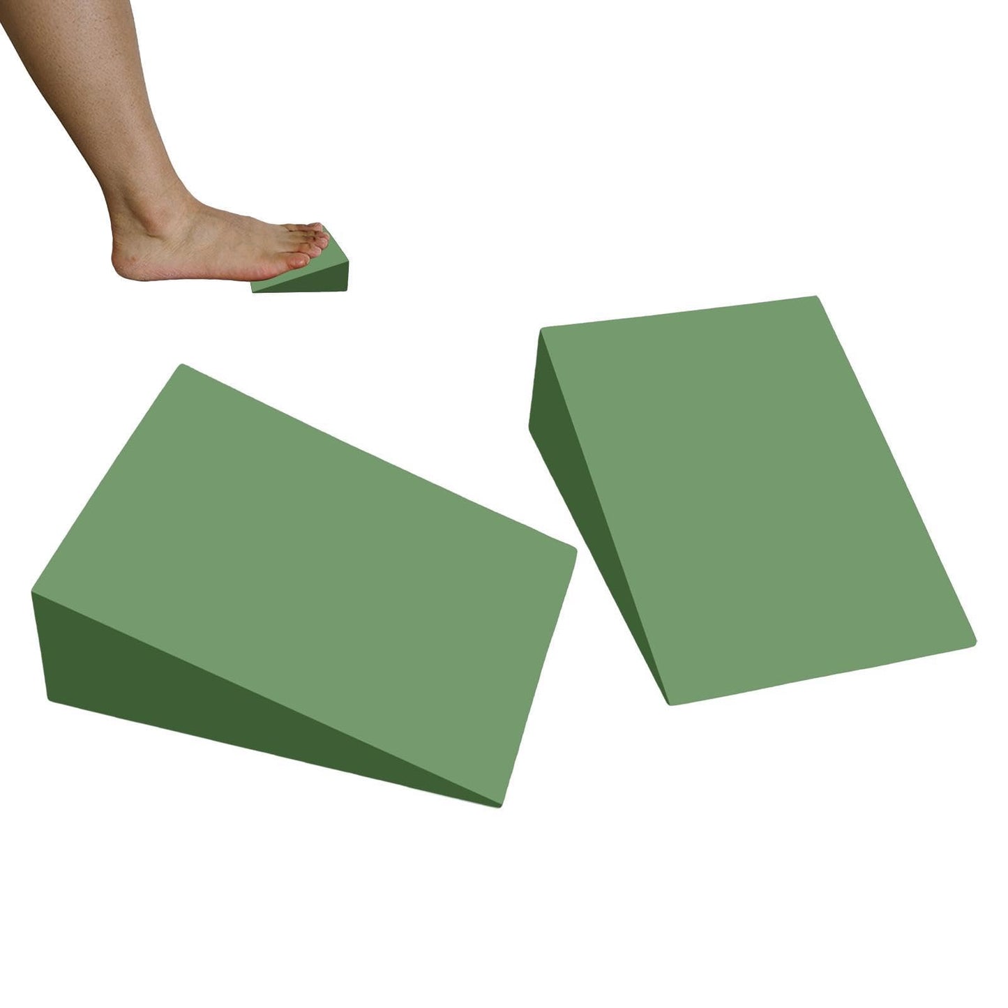 2 Pack Squat Wedge Blocks - Versatile Squat Wedge Block For Heel Elevated Squat, Slant Board For Calf Stretching, Anti-Slip Squat Ramps For Lower Body Strength, Ankle Knee Leg Stretcher, Yoga Blocks