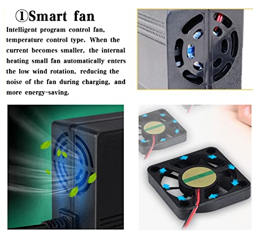 60V Electric Scooter Charger 3-Prong Connector for Yume, Kaabo, Wolf Warrior, VSETT & More