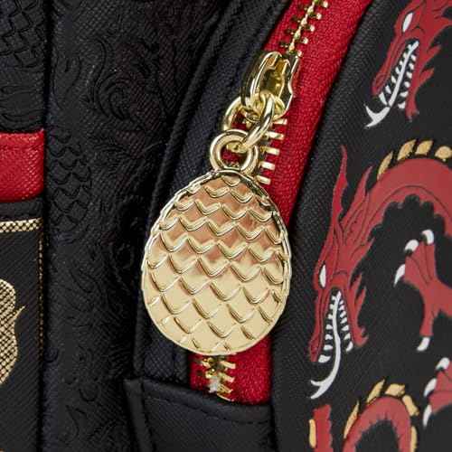 Loungefly House of the Dragon All Over Print House Targaryen Sigil Mini Backpack