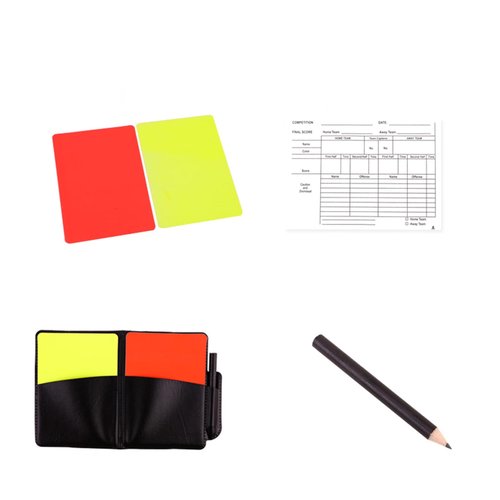 ZHORCIN Football Redness Yellow Card Set Sports Football Referee Redness Yellow Card Set Soccer Warning and Ejection Cards Set
