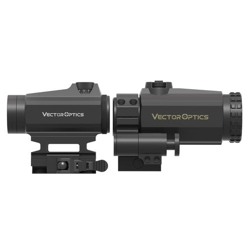 Vector Optics 1x22 Red Dot Scope with 3X Magnifier Combo, Compact Reflex Sight, Quick Detach, 3 MOA Dot Size w/Picatinny Mount