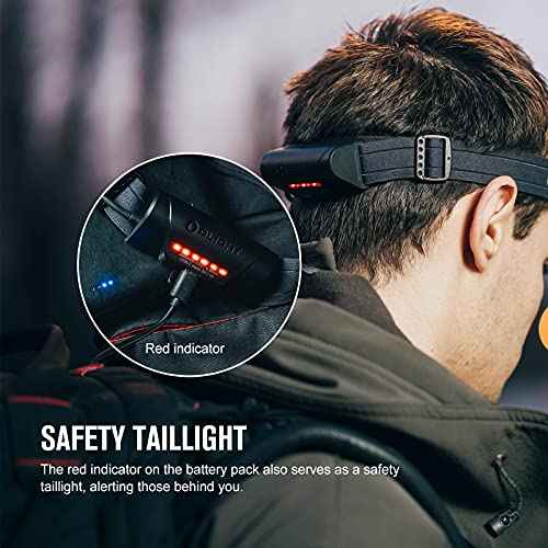 OLIGHT Array 2S Headlamp, 1000 Lumens with Hand Wave Control, 4 Modes Bright LED Headlight with Red Light, Rechargeable Lightweight Head Flashlights for Running, Working, Camping Gear