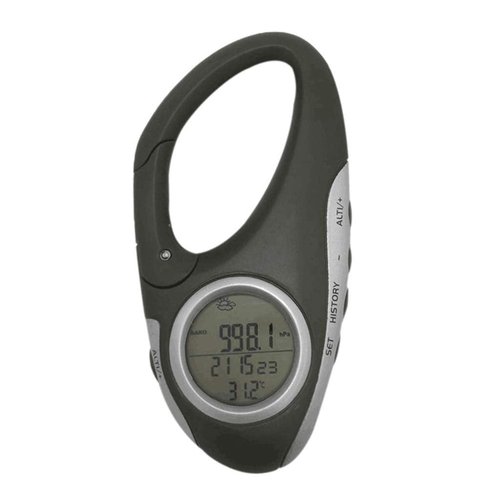 GMBYLBY Digital Altimeter Handheld Electronic Gauge Thermometer Barometer Carabiner Altimeter for Outdoor Hiking Altimeter