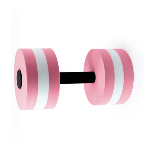 zufbisok 1PCS Water Dumbbells for Pool Exercise, Water Aerobics Equipment, Non-slip Solid Water Resistance Dumbbells for Water Exercise Pink