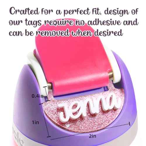 Personalized 3D Name Plate Compatible with Owala Water Bottle 24oz 32oz 40oz | 80 Color Options, 12 Font Options | Custom Name Plate Freesip Topper