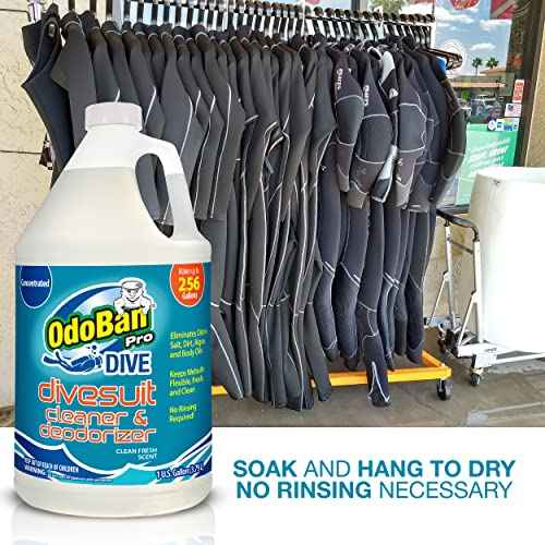 OdoBan Dive No-Rinse Wetsuit Cleaner Concentrate, 4 Gallons