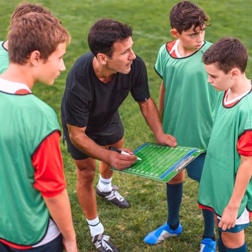Football Clipboard for Coaches - Dry Erase, Full-Color, Double-Sided