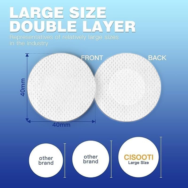 100 Pairs(200 Pieces) Men's Nipple Cover, Hide Nipple Tape, Anti-Chafing Nipple Covers for Sport and Daily Wear
