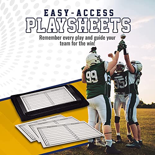 Youth Sports Wristband with Play Sheets - Softball, Football, Baseball, 5 Pack