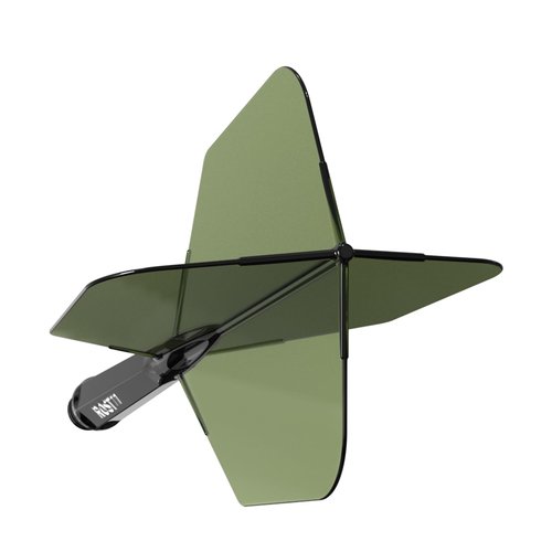 CUESOUL ROST 77 Integrated Dart Shaft and Flight Big Wing Shape Green with White Logo-L