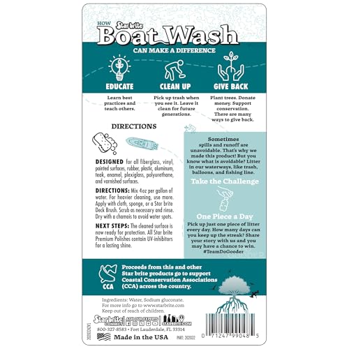 Boat Wash Concentrate with Plant-Based Surfactants - Eco-Friendly Marine Cleaner