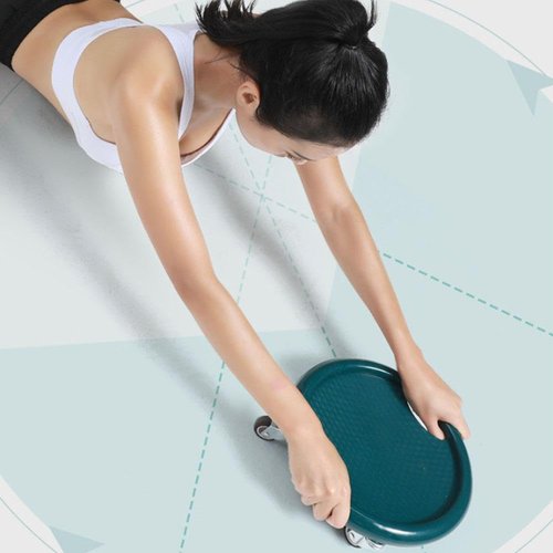 Ab Roller Wheel, Core Training Roller Wheel, Women's Multifunctional Abdominal Wheel Board with Mat, 360° Rotating, Four-Wheel Abdominal Board Trainer, for Effective Abdominal Workouts (Black)