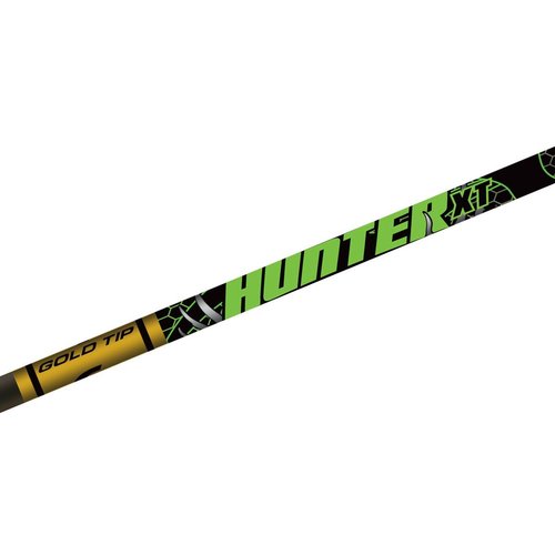 Gold Tip Hunter XT Arrows with 2-Inch Raptor Vanes (1-Dozen), 340, Color May Vary