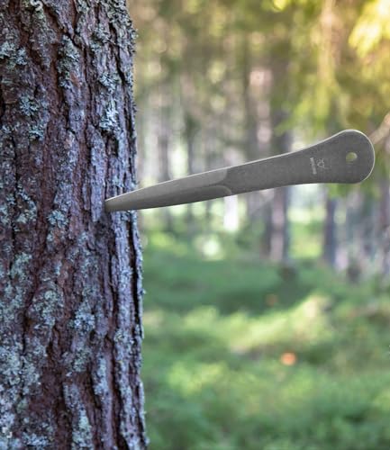 9.5 Inch Throwing Spikes Set - 0.236" Thick Full Tang Steel with Nylon Sheaths - 6 Pack