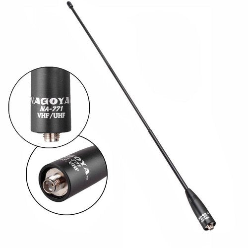 Authentic Genuine Nagoya NA-771 15.6-Inch Whip VHF/UHF (144/430Mhz) Antenna SMA-Female for BTECH and BaoFeng Radios