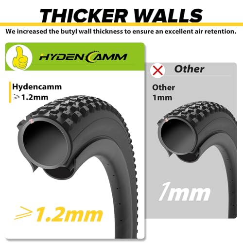 26x3.5-4.0 Fat Tire Inner Tubes Pack of 4 with Schrader Valves - Compatible with 26" Bikes