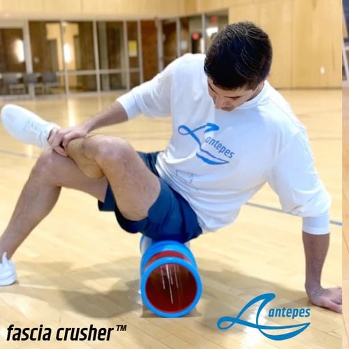 Antepes Fascia Crusher Foam Roller - Multi-Density Massage Roller for Deep Tissue & Muscle Stimulation - Soft Surface Increases Blood Flow in Muscles & Tendons, Hard Surface Relieves Fascia & Knots