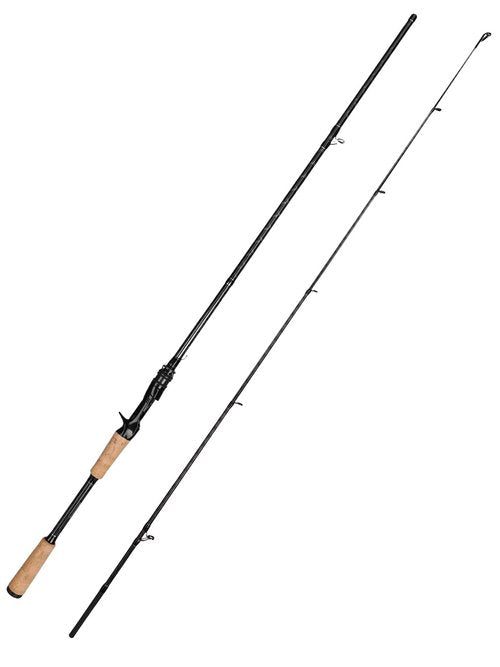 Jenseits 7'0" Casting Rod – 2-Piece Carbon Fiber Fishing Rod, Medium Heavy Power, Extra Fast Action, 3A Cork Handle, Stainless Steel + Ceramic Guides – Bass & Lure Fishing Pole