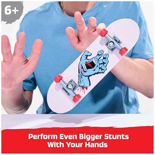 TECH DECK, Santa Cruz Handboard; Authentic Mini Skateboards, Kids Toys for Boys & Girls, Ages 6 and up (Hands Use Only)