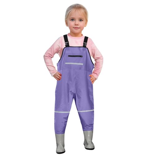 Boys Rain Pants Rain Pants Boys Hiking Pants Girls Waterproof Pant Waterproof Rain Bib Pants, Overalls for Toddlers and Kids Waterproof Pants Girls,Purple,14-15 Years